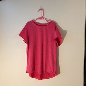 Girls Pink Athletic Top